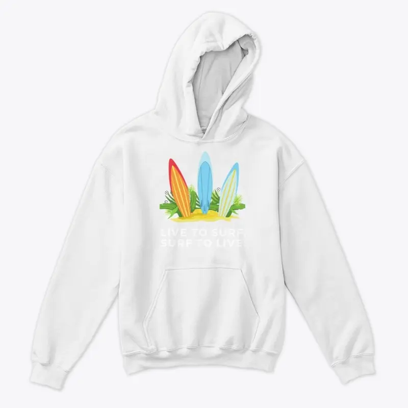 Surfer Lover Surfboard Hoodie